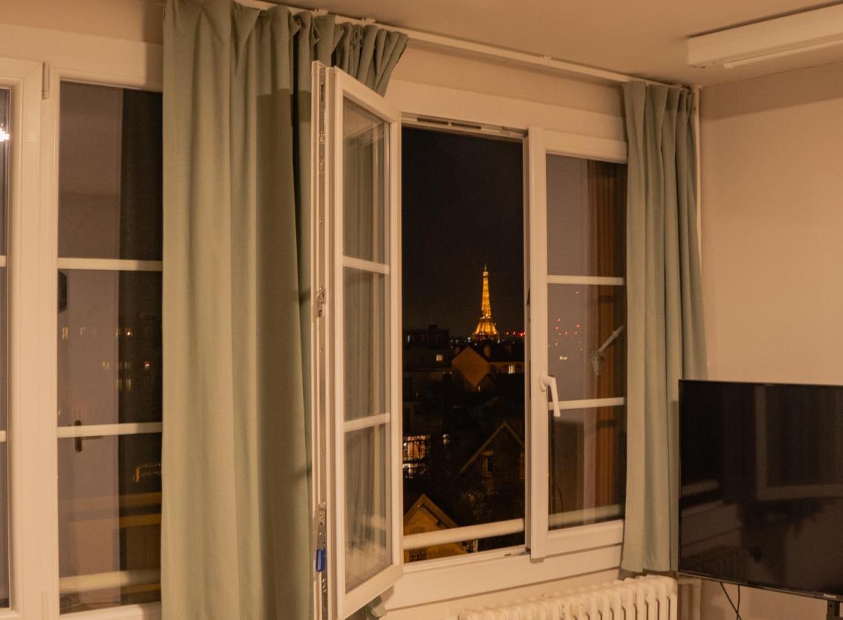 Apartmán Joli T2 Proche Du Metro Avec Vue Tour Eiffel Issy-les-Moulineaux Exteriér fotografie